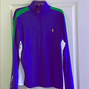 Ralph Lauren Long-sleeve collared Zip-Up in Blue.